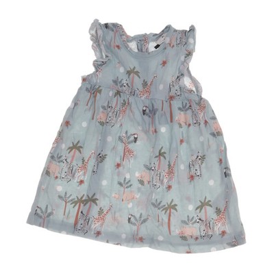 Kleid, Größe: 80, Grün/Mehrfarbig, Baumwolle, Blumen, Mädchen #1j0