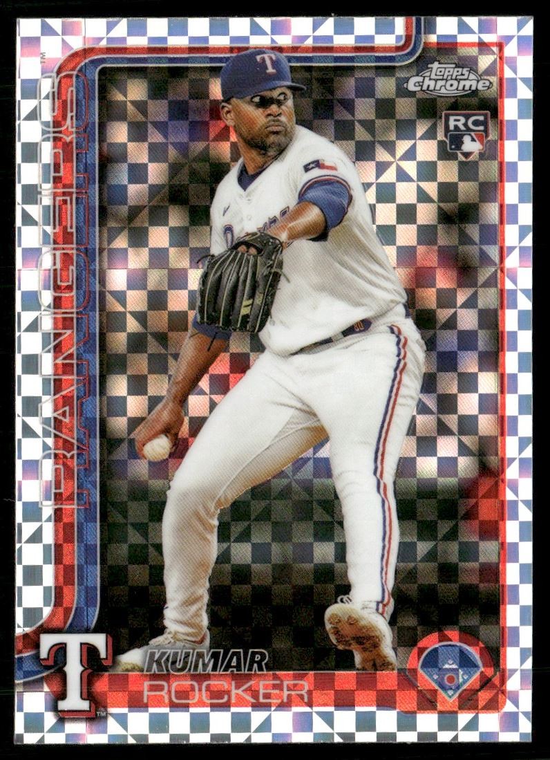 Kumar Rocker Rookie 2025 Topps Chrome X-Fractor Texas Rangers #73