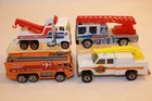4 Vintage Matchbox / Hot Wheels Trucks RIG WRECKER / PHONE / AIRPORT / FIRE