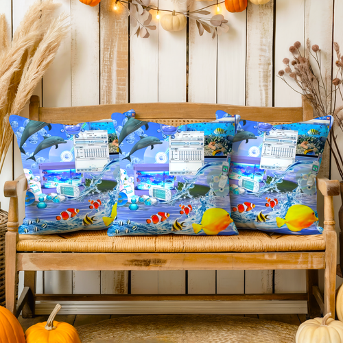 Frutiger Aero Msn Icon Kissen Zimmerdeko, Fenster ästhetische Cybercore Dekor - Bild 2 von 2