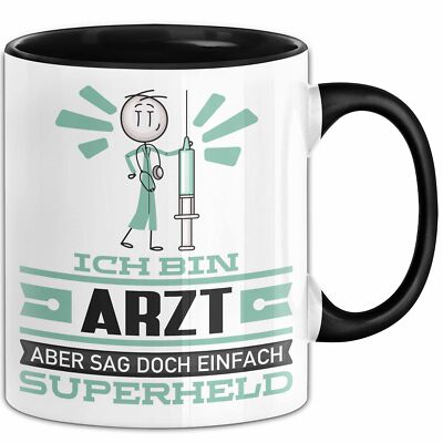 Arzt Geschenk Tasse Ich Bin Arzt Aber Sag Doch Einfach Superheld Lustige Geschen