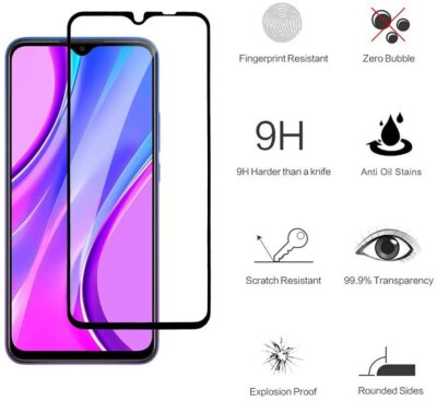3D Schutzglas für Xiaomi Redmi 9 / 9A / 9C Display Full Screen Hartglas 9H