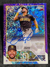 2023 Topps Chrome PURPLE SPECKLE REFRACTOR ROOKIE AUTO Luis Liberato 107/299