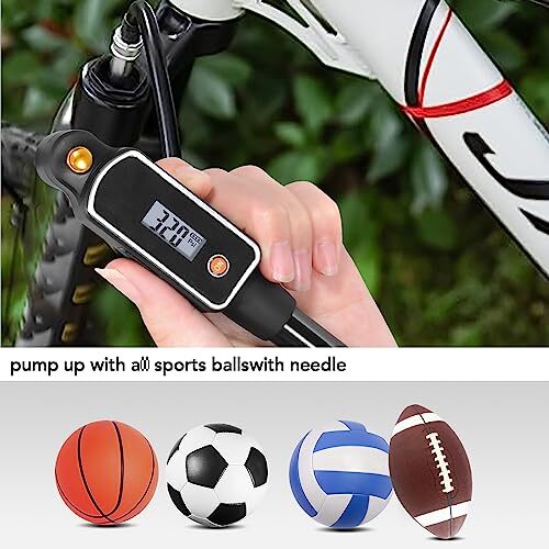  Bike Bicycle High Pressure Shock Pump 320 PSI Max Fork & Rear Air Suspension 