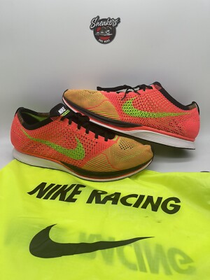 Nike Flyknit Racer Running Training Hyper Punch Volt Racing 526628-603 Size 14