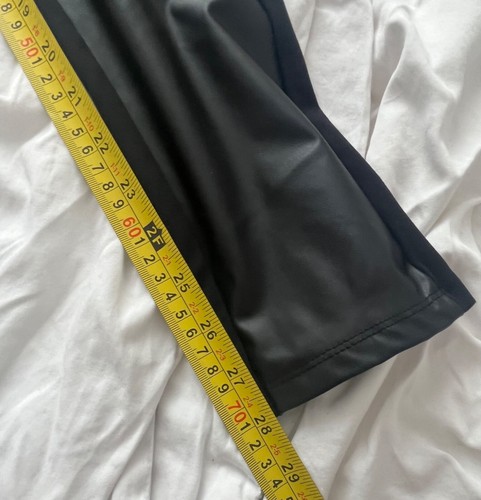 River Island Women’s Black Leggings Faux Leather Front Size UK 14 - Picture 6 of 8