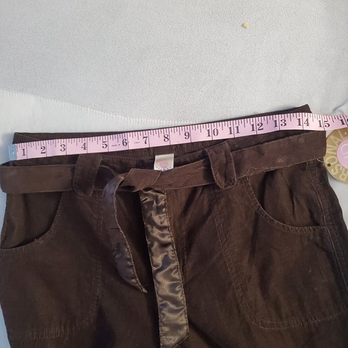 Personal Identity kids girls Brown Wide Leg Belted Corduroy Cotton Pants Size 16 - Picture 6 of 11