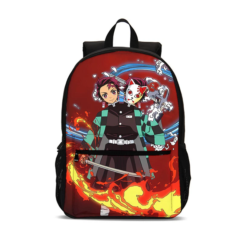 demon tanjiror Fire Students Backpack, School Bag, Back To School Gift