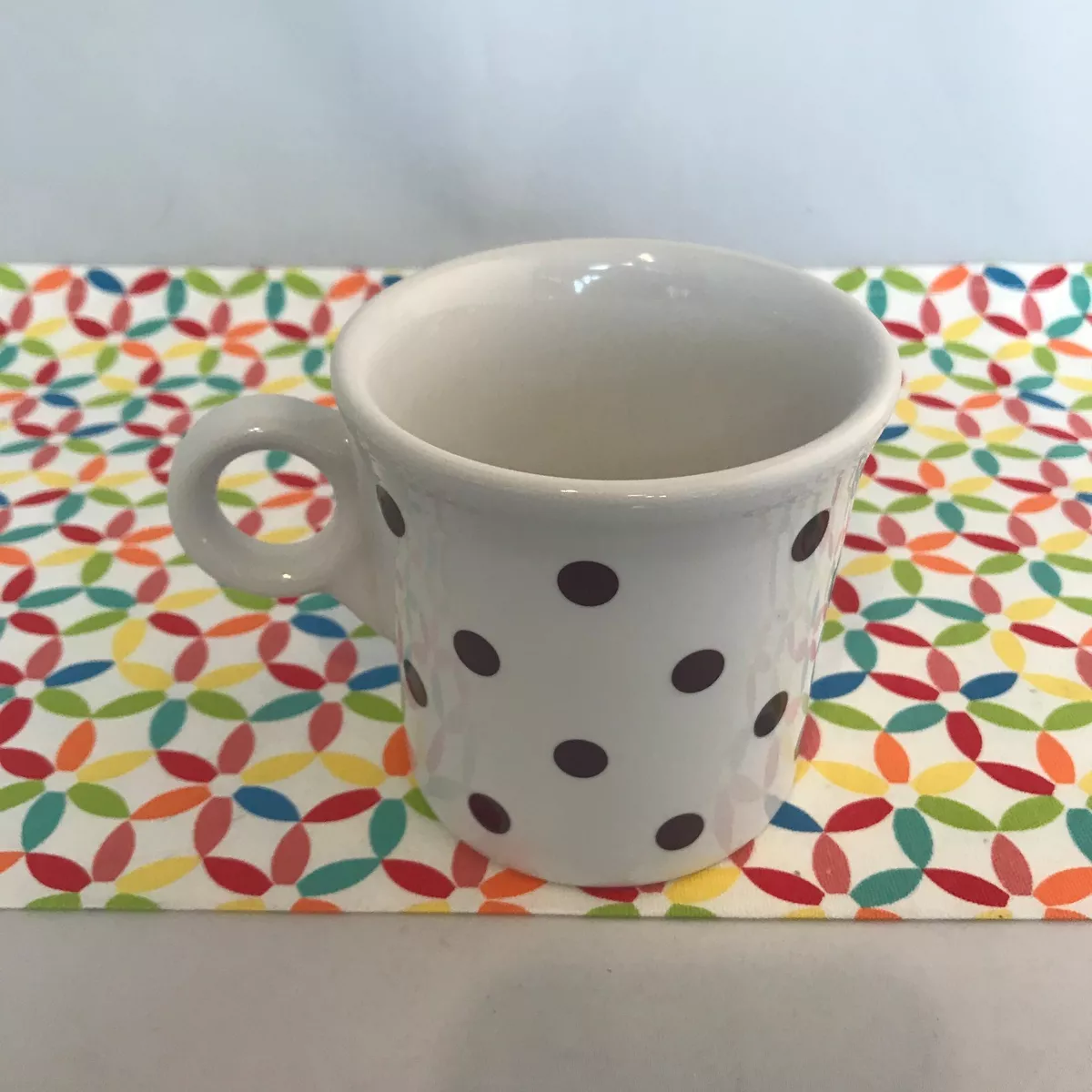 Fiestaware White Mulberry Dot Ring Handled Mug Fiesta Purple