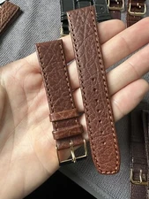Vintage Watch Strap 20 mm  Leather Nos Top Quality V57