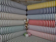 240cm Popeline Baumwolle Stoff Baumwollstoff Meterware Gestreift Stoffe ÖKO-TEX