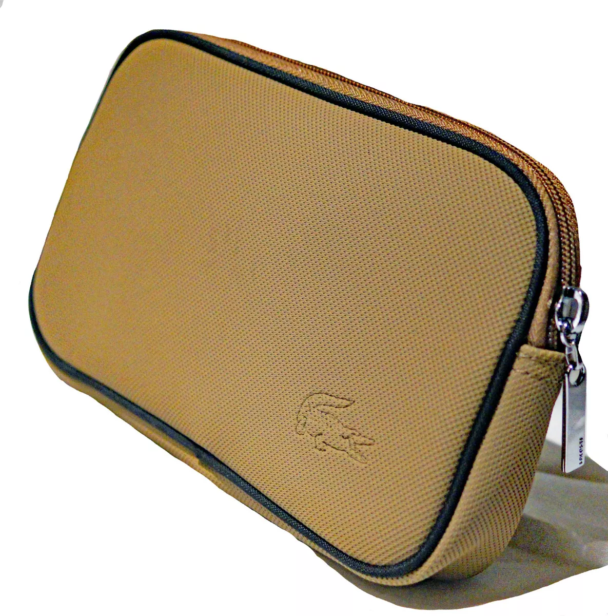 New Vintage LACOSTE L62 COSMETICS POUCH Makeup Bag Classic Slg 11