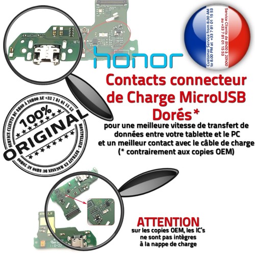 ORIGINAL Honor 7A Connecteur de Charge PORT Micro USB Nappe Prise Câble Chargeur - Photo 3/5