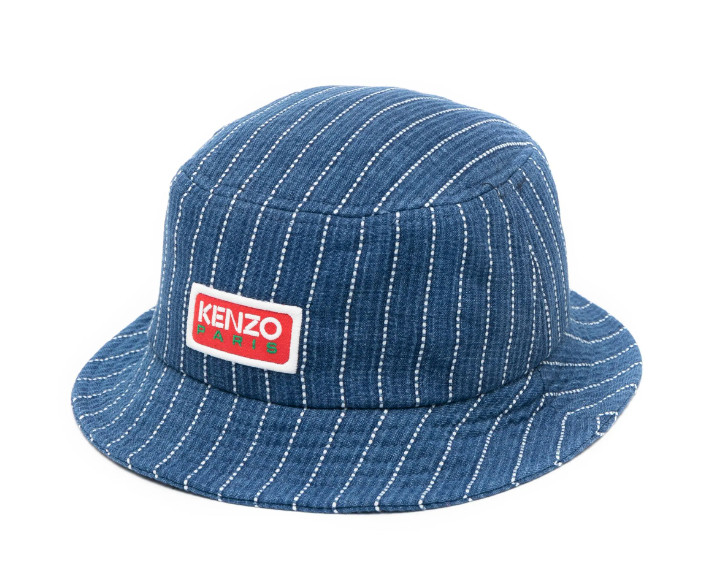 НОВАЯ джинсовая шляпа-панама С бирками И нашивкой с логотипом Kenzo, один размер
