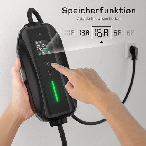 Renault Zoe Ladekabel Typ 2 Schuko Heimladegerät EV Elektroauto Ladegerät 6M 16A - Bild 3 von 12
