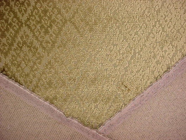 Tela de tapicería de terciopelo español verde musgo Shaza 2-7/8 años Lee Jofa 2012111 Foto 4 de 4