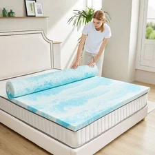 Mattress Topper Soft Memory Foam Mattress Pad Comfy Bed Toppers Camper