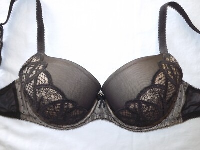 WACOAL~ 32 D~ 853279 Simply Sultry Contour Lined Underwire Bra~ Black Lace~#2081