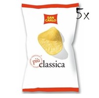 5X San Carlo Classica Chips Patatine Kartoffelchips Gesalzen 50G Kartoffel Chips