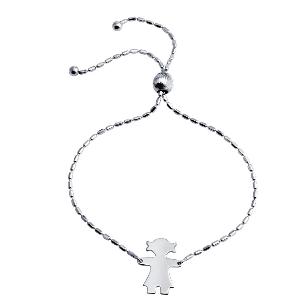 Sterling silver lariat bracelet sale