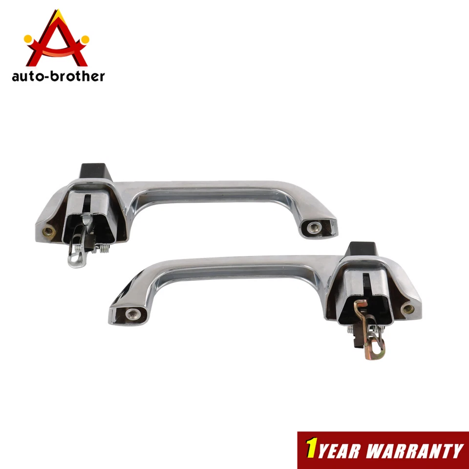 Juego de manijas de puerta exterior exterior cromadas para camioneta Chevy GMC Foto 2 de 4