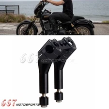 1-1/8" Club Style Pullback Handlebar Riser Kit for Harley Dyna Softail Sportster
