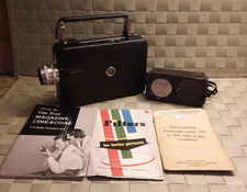 Kodak Cine Magazine 16mm Movie Camera bef. 1940 w/Case, Extras, and History  