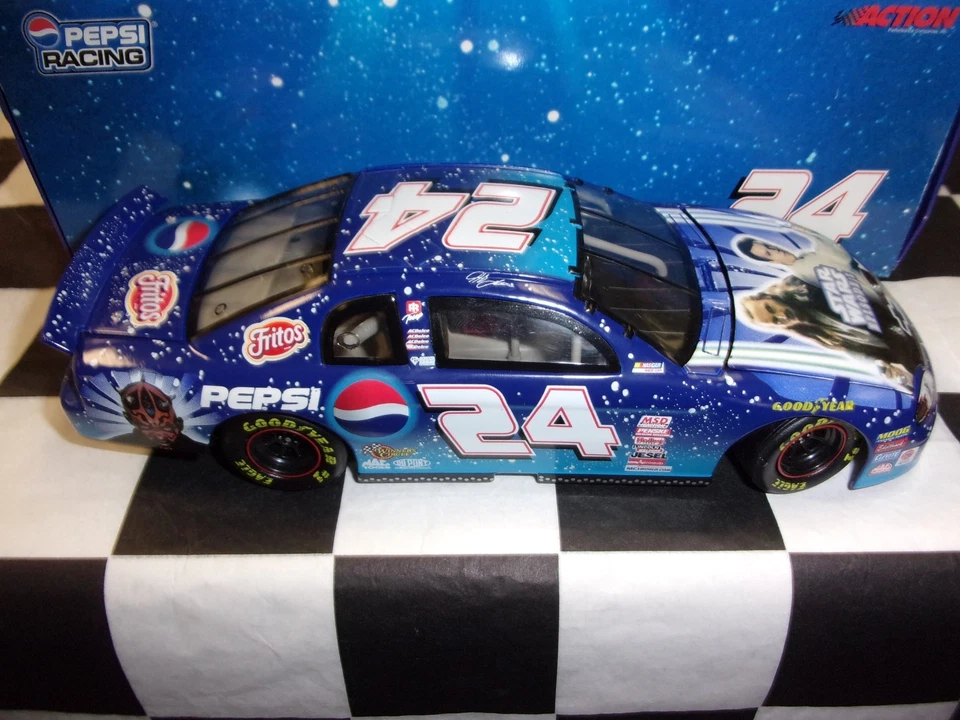 Jeff Gordon #24 Star Wars Episodio 1 1999 Monte Carlo 1:24 Scala Nascar Action - Immagine 2 di 4