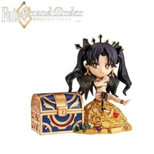 RE-MENT Fate/Grand Order DesQ Figura de Escritorio Mini Juguete Ishtar Rin Accesorio Estuche Caja