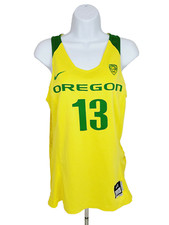 2015-2016 Oregon DUCKS TEAM ISSUED Nike BASKETBALL GAME JERSEY  Women's  44 L +2