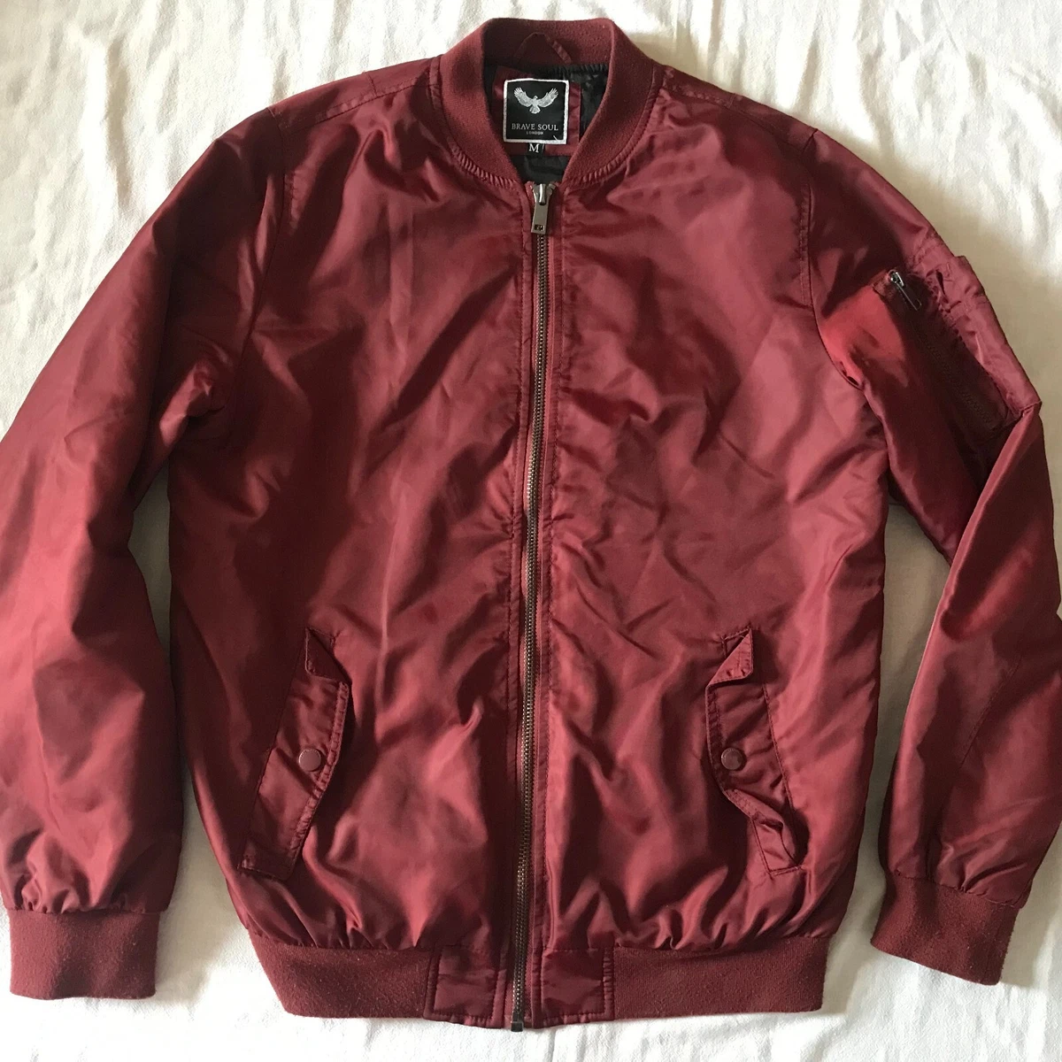 Brave soul bomber jacket clearance mens