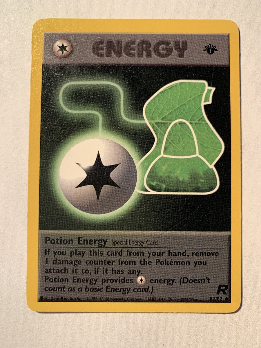 Pokemon - Potion Energy 82/82 Uncommon 1ST EDITION - Team Rocket -  Ungraded, LP