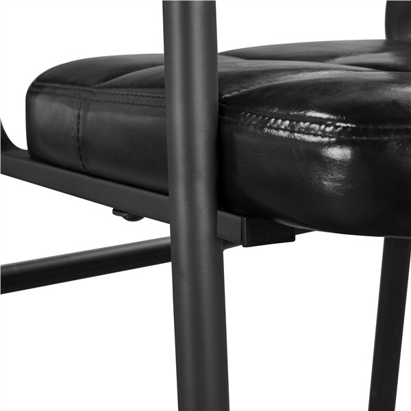 2pcs Office Guest Reception Chairs Executive Leather Chairs Lobby