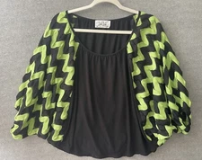 Va Va by Joy Han Blouse Women's Medium Rave Club Party Disco