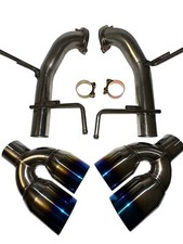 Polished Stainless Axle Back Muffler Exhaust Kit For Subaru Wrx Sti 2015 -2021