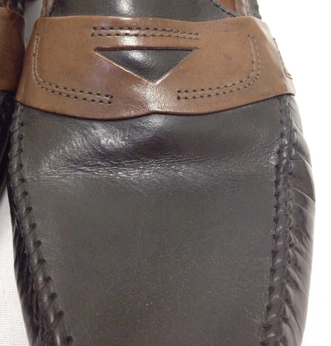 BOSTONIAN Brown Black Classic Leather Slip-On Shoes Loafers  display picture 1