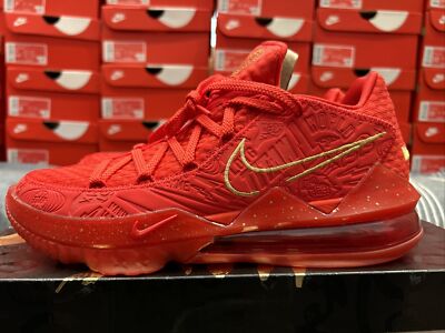 Nike LeBron 17 Low “Titan” University Red - Men's Size 10.5 | eBay
