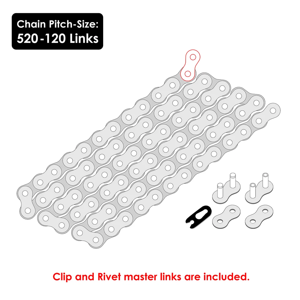 Drive Chain for Honda CRF150F 2003 2004 2005 2006 2007 2008 2009 2012 - Изображение 2 из 4