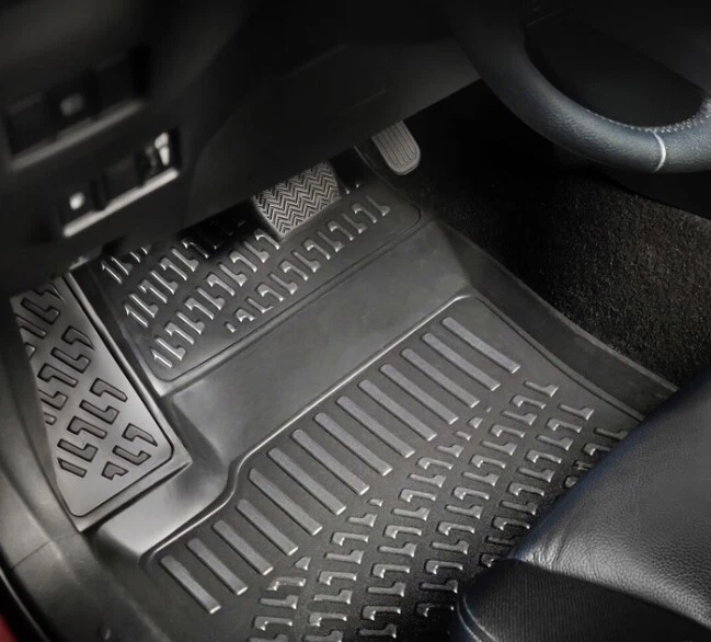 Tappetini auto set 4 pz. FIAT PANDA 312 2012-2024 Gomma a Vaschetta, Poggiapede - Immagine 4 di 4