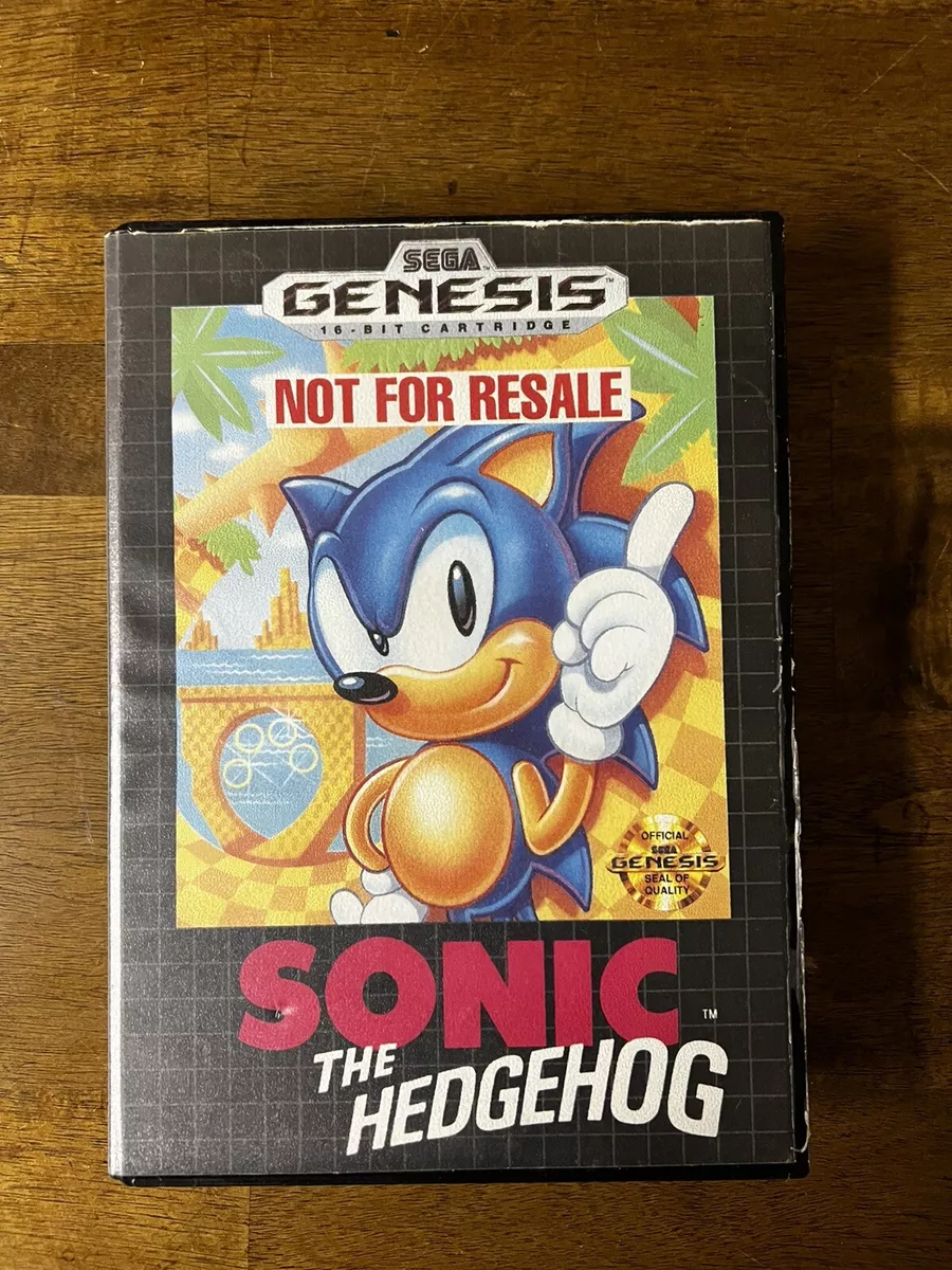 Sonic the Hedgehog sega Genesis 1991 NOT FOR RESALE Version 