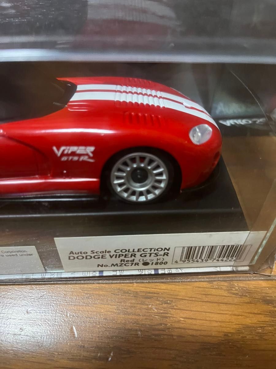 Kyosho AutoScale　DODGE VIPER GTS_R KYOSHO MINI-ZDODGE VIPER GTS-R MZC7R Auto Scale Collection