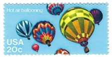 STAMP US SCOTT 2034 "Balloon-Hot Air Ballooning" 20 CENT 1983 MNH