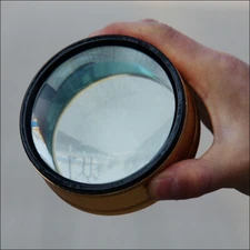 3X Desk Loupe Magnifying Glass Paperweight Metal Frame Magnifier for Reading