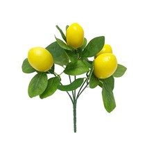 Mazzo di Limoni Artificiali Frutti Finti per Decorazione Primavera Verde Piante talee