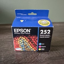 Epson 252 Ink Cartridges Color NEW - Cyan, Magenta, Yellow