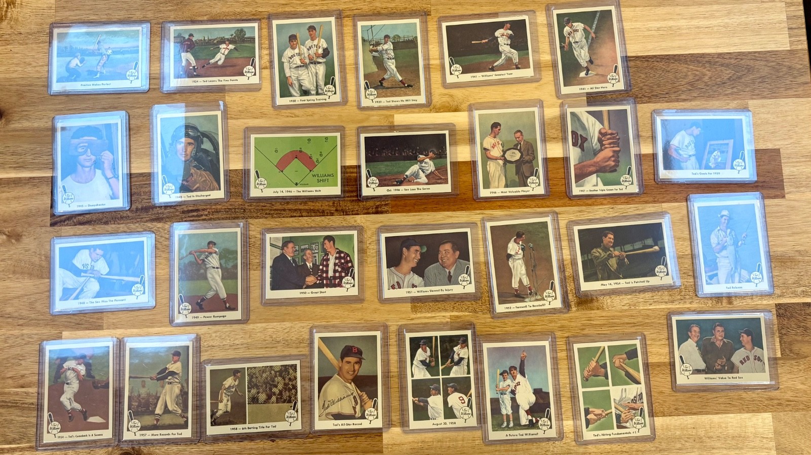 Ted Williams 2004 Fleer National Pastime 59 RP Partial Set 28 Cards /406 - RARE