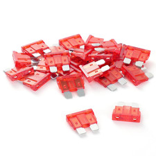 25Pcs 10 Amp Standard Car Fuses, 10A Automotive Fuse Ato/Atc , Blade Fuse for