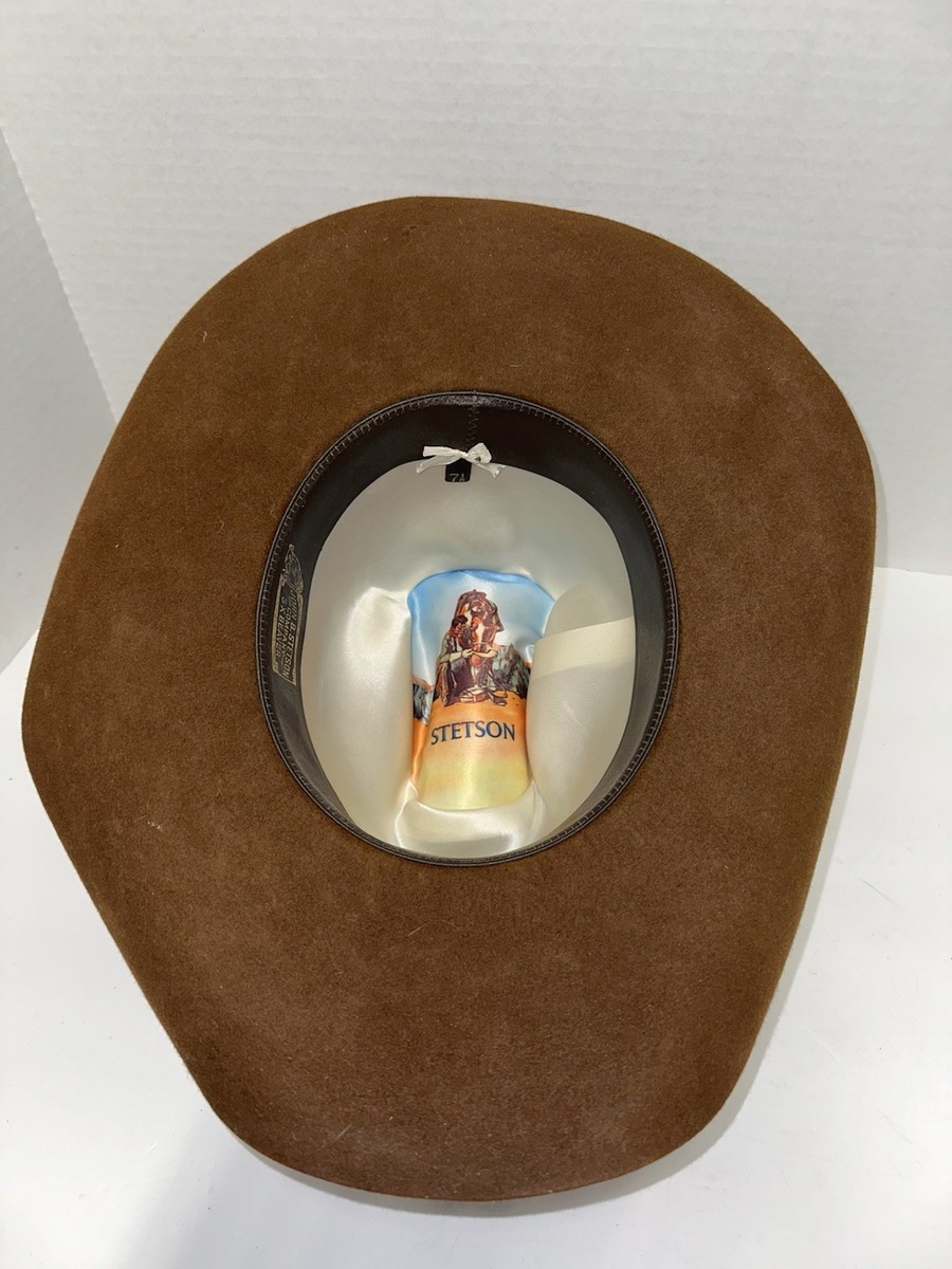 VTG 70s John B. Stetson 3X Beaver Cowboy Brown Western Hat | eBay