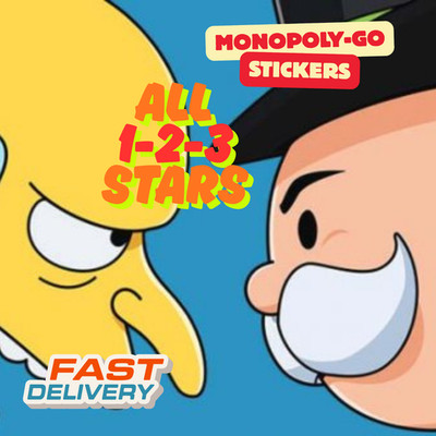  Monopoly Stickers NEW  Album   ALL Set  1 - 3 SUPER FAST