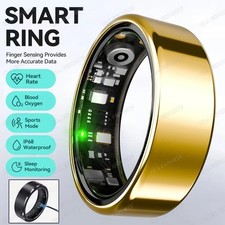 Smart Ring Wearable Health Tracker Heart Rate Sleep Blood Oxygen Fitness Luxury